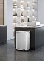 Poubelle à capteur en acier inoxydable pour la cuisine domestique, la salle de bain, la collecte des ordures, le recyclage des matières plastiques