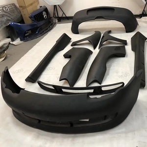 Kit Carrozzeria Larga in Fibra di Vetro Aggiornamento <span class=keywords><strong>986</strong></span> per Porsche <span class=keywords><strong>986</strong></span> <span class=keywords><strong>Boxster</strong></span> 2000-2005 Paraurti Anteriore Paraurti Posteriore Parafango Diffusore Minigonne Laterali - Product Image 4