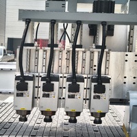 Machine de fraisage CNC pour le bois 4 axes 1325 1425 1525 4x8ft 3D 4D 5D pour sculpture, gravure, découpe, fraisage, perçage et alésage