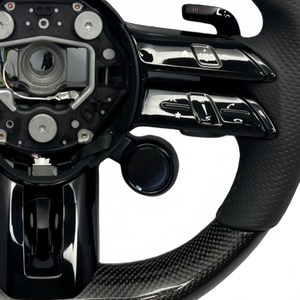 Anpassbares Sportlenkrad aus Kohlefaser für Mercedes 808 C63 E63 W213 C43 A45 G63 <span class=keywords><strong>G500</strong></span> S63 GLA45 GL-S63 AMG - Product Image 6