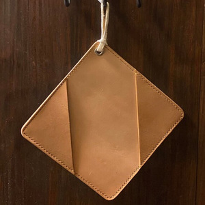 Pince à bol anti-brûlure en cuir PU personnalisée, support de bol minimaliste japonais pour micro-ondes, support de pot résistant à la chaleur pour four domestique - Product Image 2