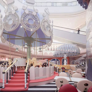 Parque Infantil Interior Popular Augustine, Castillo de Aventuras para Niños de 1 a 12 Años, con Características de Colisión de Colores, Materiales de Esponja/Madera/PVC - Product Image 5