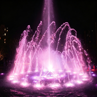 Fuente Musical Flotante Comercial de Gran Escala, de Acero Inoxidable, Resistente al Agua, para Exteriores