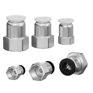 Conector Neumático Rápido Tianqi XINDE PCF10-04, Rosca Interna, Tipo Recto, Material de Plástico y Cobre - Product Image 2