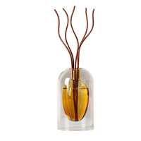 Diffuseur d'ambiance en verre 120 ml avec bâtonnets parfumés, vente en gros directe usine, longue durée, pour maison, chambre, salle de bain, décoration aromatique