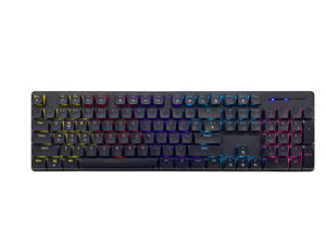 Clavier mécanique filaire 104 touches à ciseaux avec rétroéclairage LED, interrupteurs bleus <span class=keywords><strong>Gateron</strong></span>/<span class=keywords><strong>Cherry</strong></span>/Kailh, vente en gros d'usine, nouveau modèle gaming - Product Image 3
