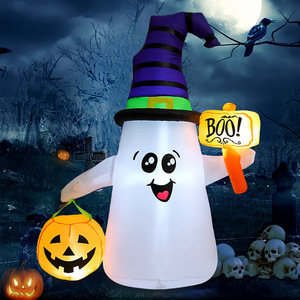Alta 12FT gigante fantasma di Halloween decorazione gonfiabile per feste spaventose gonfiano il panno da esterno del giardino - Product Image 2