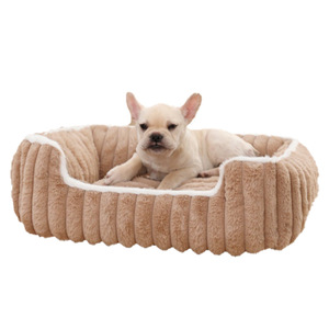 Tempat tidur hewan peliharaan mewah-bantal mewah lembut untuk anjing kecil & kucing-bagian bawah antiselip & mudah dibersihkan-Tersedia banyak ukuran & warna - Product Image 6