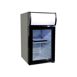 Mini <span class=keywords><strong>nevera</strong></span> sin escarcha de 25L con caja de luz, compresor de oficina en casa, refrigerador de bebidas pequeño para encimera - Product Image 1