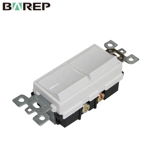 ベレップ YGD-002 <span class=keywords><strong>2</strong></span>連単極125V PC製モダンラグジュアリーウォールスイッチ（IP12対応） - Product Image 6