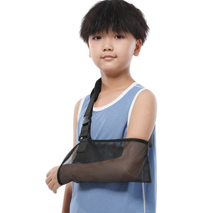 Leyubang Children's Arm Sling Black Nylon Breathable Mesh Upper Arm Support For Rehabilitation - Product Image 1