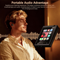 Lecteur MP3 à écran tactile complet de 2,8 pouces, lecteur portable en métal, carte TF, livre électronique, enregistreur vocal, FLAC, pour une autonomie de 5,3 à plus de 20 heures