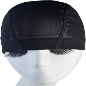 Venta al por mayor: 2 gorros de malla de nailon elásticos negros y beige para pelucas de trenzas africanas - Product Image 4