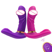 Vibrador de Control Remoto Inalámbrico de Doble Motor para Masaje Vaginal y del Punto G, Dildo Vibrador para Mujeres, Juguetes Sexuales