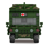 Modèle de véhicule médical militaire chinois Masterpiece M23003A en blocs de construction vert pour garçons