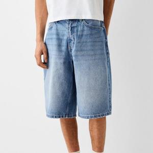 Custom Summer Streetwear Vintage Short Half Pants Loose Work Shorts Moda Hombres Shorts Baggy Denim Jean Shorts Hombres - Product Image 1