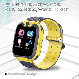 New Design Square Q12 Android Smart <b>Watch</b> GPS Kids Phone HD <b>Camera</b> IPS Display Waterproof LBS Positioning 2G Answer Calls Rubber - Product Image 2