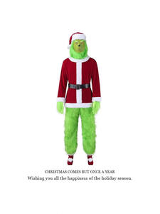 Conjunto de Disfraz de Cosplay Navideño al por Mayor del Monstruo de Pelo Verde, <span class=keywords><strong>el</strong></span> <span class=keywords><strong>Grinch</strong></span> de Santa Claus, para Fiestas y Actuaciones - Product Image 2