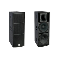 Enceinte PA active pleine gamme CVR 2 voies double 15 pouces