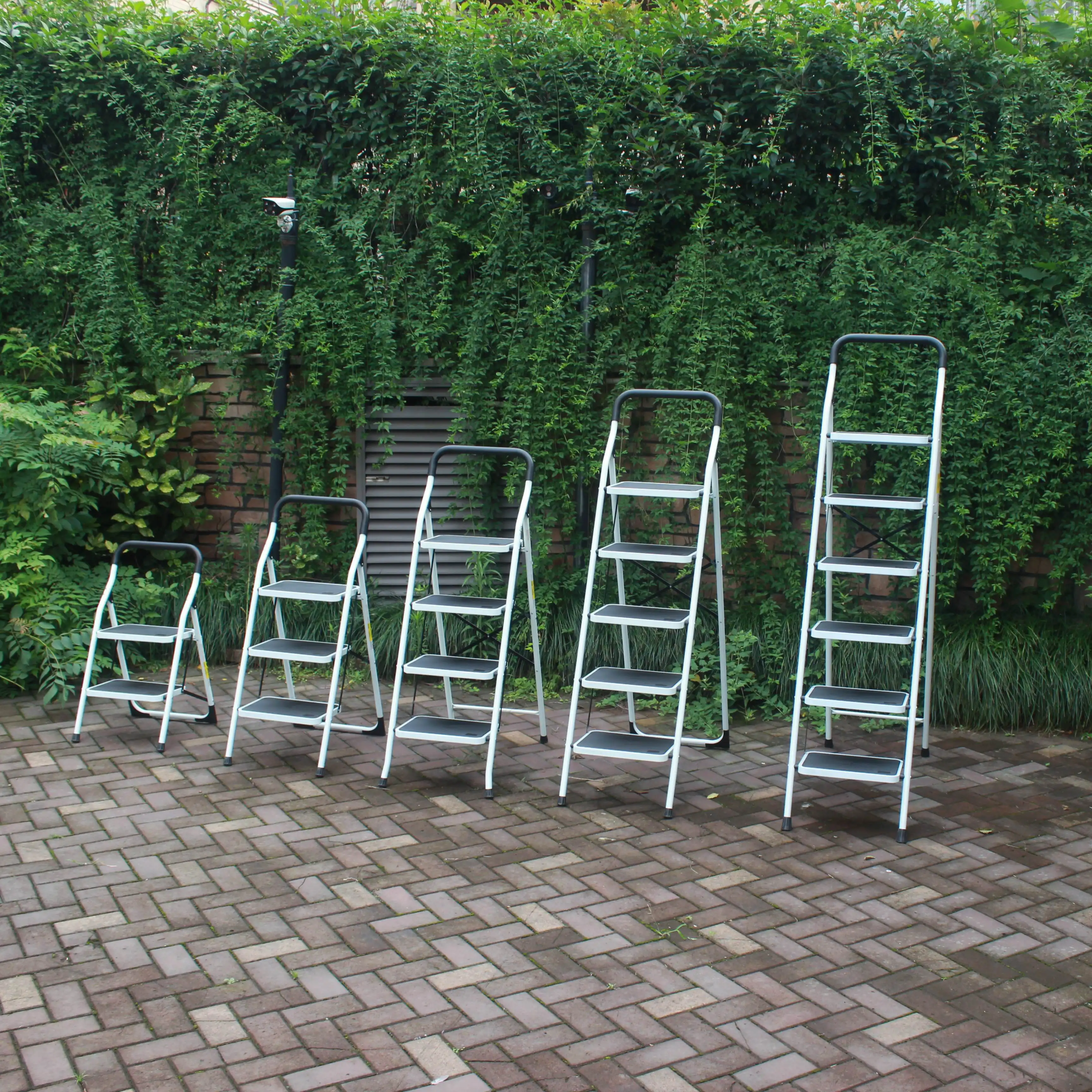 Household 3/4/5/6 Steps Foldable Steel Ladder Foldable Step Steel Ladder