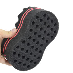 Brosse à cheveux ovale double face à torsion magique brosse éponge pour brosses éponge naturelle <span class=keywords><strong>afro</strong></span> bobine vague redoute - Product Image 2