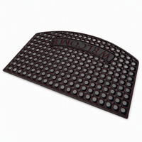 Tapis de porte en caoutchouc à gros trous, antidérapant, drainant, tapis d'entrée robuste, tapis de bienvenue en caoutchouc pour usage intérieur et extérieur