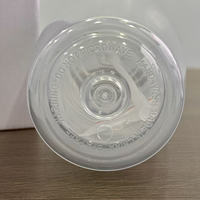 Nouveau gobelet en acrylique de 24 oz, gobelet à double paroi, gobelet transparent avec trou pré-percé, gobelet en plastique en forme de boule de neige