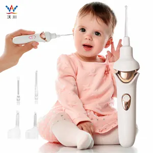 Wochuan Alat Pembersih Telinga Bayi, Alat Pembersih Lilin Telinga Elektrik Elektrik Dapat Diisi Ulang untuk Anak-anak