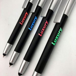 ปากกาลูกลื่น LED 3 in 1 พร้อมไฟส่องสว่าง ปากกาเลเซอร์ พิมพ์โลโก้ตามสั่ง วัสดุพลาสติก ขนาดหัวปากกา 1.0 มม. หมึกสีน้ำเงิน/ดำ แบบสัมผัส - Product Image 3