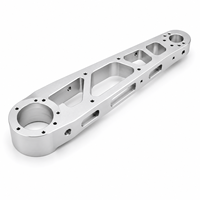 Composants de liaison robotique en alliage d'aluminium plaqué nickel argenté de haute précision, pièces usinées CNC, tolérances de 0,005 mm, quatre axes