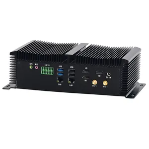 Fanless Dual Lan Industrial Computer Industrial Pc 6 RS232 RS485 Mini Computer Win10 Pro Medical PCs