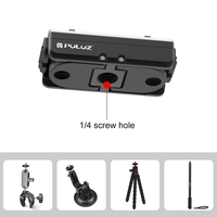 Base de montage magnétique à dégagement rapide PULUZ pour Insta360 Ace Ace Pro X4 X4 Air avec vis 1/4 pouce en alliage d'aluminium usiné CNC