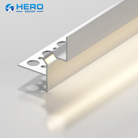 Profilé LED en alliage d'aluminium avec dissipateur de chaleur intégré pour bande lumineuse encastrée dans les plafonds et murs, personnalisable