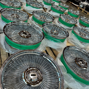 Jantes Lowrider 14x7 Reverse 100 Chrome, jantes de 13 pouces, roues à rayons dorées, pièce 5x112 6x139.7 5x120, roues de 18 à 22 pouces pour F10 E60 E30 E4 - Product Image 6