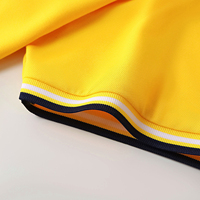 Polo homme personnalisé avec logo, bordure contrastée, coupe ajustée, en piqué de coton, avec échantillon gratuit pour uniforme d'entreprise ou de golf