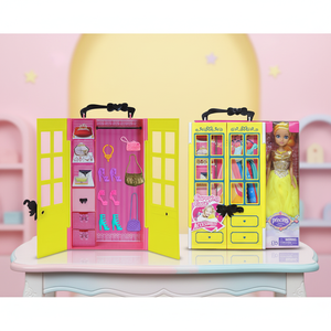 Set de Armario para Muñecas de Vinilo Premium Tamaño Ejecutivo, Cuerpo Moldeado por Soplado, Empaquetado en Caja con Ventana, Suministro Transfronterizo - Product Image 1