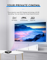 Projecteur DLP Salange P15 mise au point électrique 5G WIFI projecteur intelligent 4K Support LED Pico 2G 16G 3D Android Mini projecteur vidéo