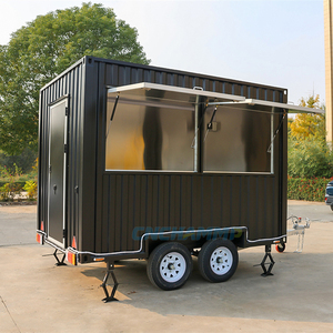 Remolque de Comida Móvil Chammp, Cocina Móvil, Puesto de Comida Totalmente Equipado, <span class=keywords><strong>Caravana</strong></span> de Comida Callejera de Acero Inoxidable para Hamburguesas y Pizza - Product Image 1