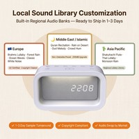 Fournisseur d'électronique personnalisée pour cadeaux, machine sonore et lumière de réveil 3-en-1, gadget domestique OEM ODM pour promotions de marque