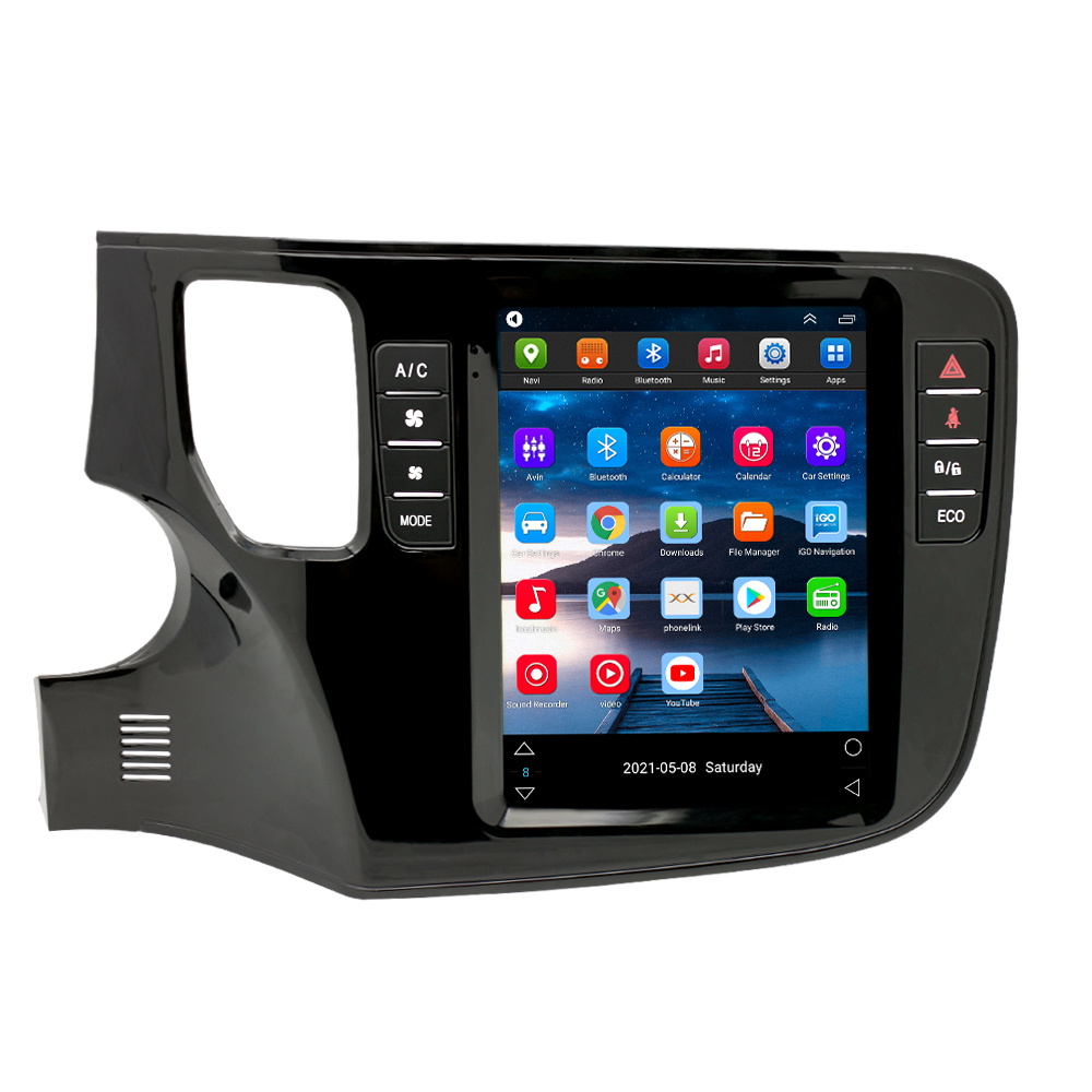 Автомагнитола 2 din на платформе Android с вертикальным экраном для Mitsubishi Outlander 3 GF0W GG0W 2012-2018 мультимедийный стерео Carplay GPS Тесла стиль