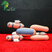 2025 Hongyi PVC gonflable chien grinçant personnalisé piscine Sph renard gonflable Husky