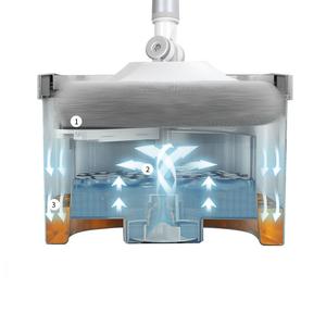 Venta caliente fregona rotativa de un solo barril perezoso manos libres mango de lavado de manos separación de descontaminación con juego de cubo de fregona a presión - Product Image 5