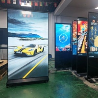 75 "Ultra-étroit plein écran Android LCD mur vidéo signalisation numérique et affiche l'écran de la publicité extérieure LED kiosque d'affichage