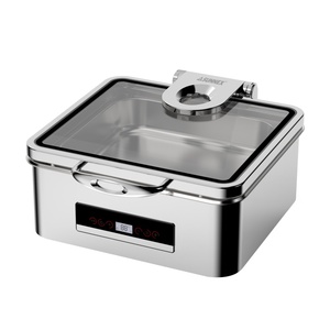 Calentador de Comida Eléctrico Sunnex de 110V y 6QT, Cuadrado, de Acero Inoxidable, para <span class=keywords><strong>Buffet</strong></span> de Restaurante - Product Image 4