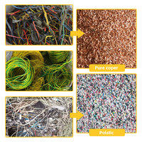 Machine de granulation de fil de cuivre broyeur de recyclage de câbles machine de granulation granules de cuivre vente chaude