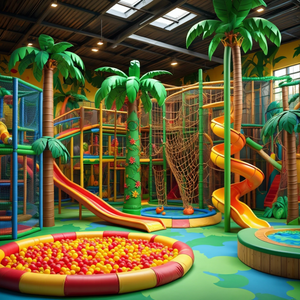 Commercial Amusement Park Facilities Indoor <strong>Playground</strong> <strong>Slides</strong> Jungle Theme <strong>Playground</strong> For Kids - Product Image 4