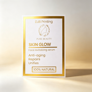 Etiquetas Cosméticas Personalizadas con Lámina Dorada, Etiquetas Rectangulares Autoadhesivas de Papel para Productos de Belleza, Impresión Ecológica - Product Image 2