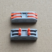 Connecteur de câblage à levier PCT-2-2 2 entrées 2 sorties 32A 250V, bornier électrique à connexion rapide pour fils de 0,2-2,5 mm²