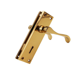 Serrure de porte à bouton à bas prix, fabriquée en Chine, de bonne qualité, avec poignée à levier, plaque de fixation, ensemble de sécurité et clés - Product Image 6