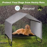 Outdoor & Indoor Hundehaus-Zelt aus Oxford-Material im Modernen Stil mit Überdachung & Betten für Kleine/Große Hunde, Katzen & Nutztiere